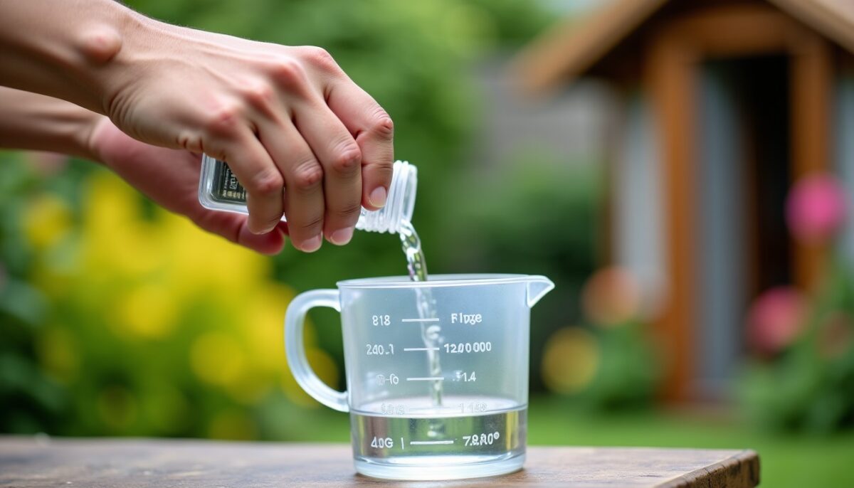 Quel est le dosage exact de Roundup pour 5 litres d'eau ?